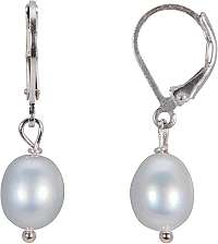 JwL Luxury Pearls Strieborné náušnice s pravou perlou JL0492
