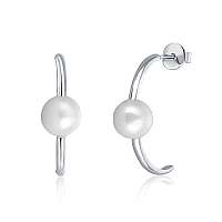 JwL Luxury Pearls Strieborné náušnice s pravými perlami JL0617