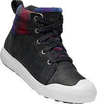 KEEN Dámske členkové tenisky Elen a Mid Black/Plaid