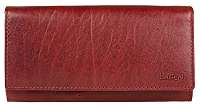 Lagen Dámska červená kožená peňaženka Red V-102/T