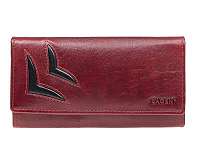 Lagen Dámska kožená peňaženka 6011/T Red/Bl