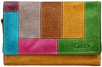 Lagen Dámska kožená peňaženka LG-11/D Yellow/Multi