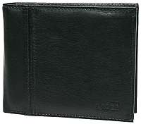 Lagen Pánska černá kožená peňaženka Black PW-521 -1