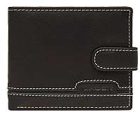 Lagen Pánska čierna kožená peňaženka Black 2004-3