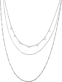 Liu.Jo Trojitý náhrdelník z ocele LJ1422