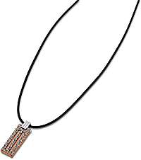 Lotus Style Pánsky náhrdelník s ružovo pozláteným príveskom LS1797-1 / 3