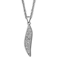 Lotus Style Trblietavý oceľový náhrdelník s kryštálmi LS1910-1 / 1