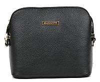 Mangotti Kožená crossbody kabelka AW19MG1501 Nero