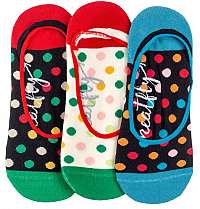 Meatfly 3 PACK - dámske ponožky Low socks S19 C / Big Dot s 2
