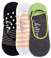 Meatfly 3 PACK - dámske ponožky Low socks S19 H / Anthracite