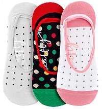 Meatfly 3 PACK - dámske ponožky Low socks S19 J / Multi color 1