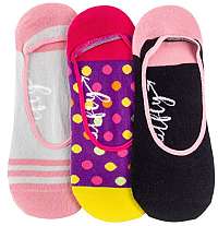 Meatfly 3 PACK - dámske ponožky Low socks S19 N / Pink