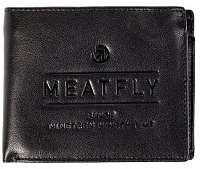 Meatfly Pánska kožená peňaženka Seaway A-Black