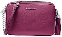 Michael Kors Elegant nej crossbody kabelka Ginny Leather Crossbody Bag Garnet