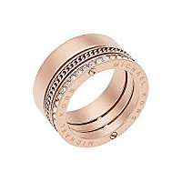 Michael Kors Pozlátený oceľový prsteň s kryštálmi MKJ5838791 59 mm