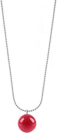Morellato Oceľový náhrdelník s ružovým príveskom Boule SALY15