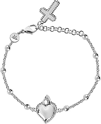 Morellato Oceľový náramok s krížikom Devotion SARJ12