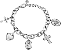 Morellato Oceľový náramok s prívesky Devotion SARJ03