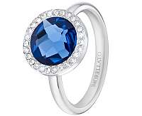 Morellato Oceľový prsteň s modrým kryštálom Essenza SAGX15 mm