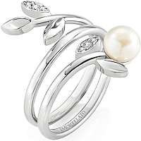 Morellato Oceľový prsteň s perlou Gioia SAER26 56 mm