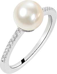 Morellato Strieborný prsteň s perlou Perla SANH070 mm