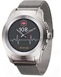 MyKronoz Hybridné hodinky ZeTime Elite Brushed Silver Milan - mm