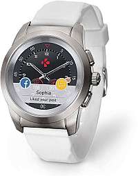 MyKronoz Hybridné hodinky ZeTime Original Silver/White -mm
