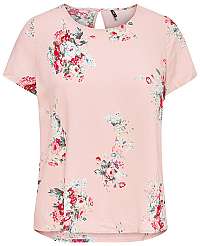 ONLY Dámska blúzka First SS Mix Aop Top Noosa Wvn Peach Whip FLOWERS