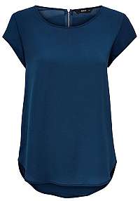 ONLY Dámska blúzka ONLVIC S / S SOLID TOP Noosa WVN Gibraltár Sea