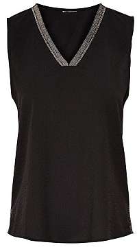 ONLY Dámska blúzka Sharon S / L V-neck Top Black