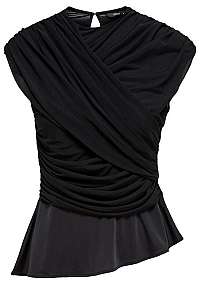 ONLY Dámska blúzka True S/L Drappy Top Jrs Black M
