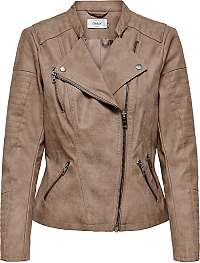 ONLY Dámska bunda ONLAVA faux LEATHER BIKER OTW Noosa Wood smoke