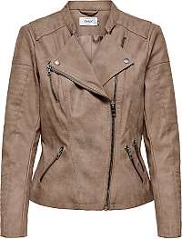 ONLY Dámska bunda ONLAVA faux LEATHER BIKER OTW Noosa Wood smoke