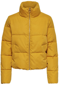 ONLY Dámska bunda ONLDINA SHORT QUILTED PUFFER CC OTW Golden Yellow L