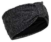 ONLY Dámska čelenka ONLKAREN CABLE KNIT HEADBAND Dark Grey Melange