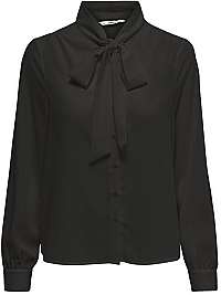 ONLY Dámska košeľa ONLADIE LIFE L / S BOW SHIRT WVN Black