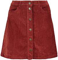 ONLY Dámska sukňa ONLGLOBAL CORD SKIRT PNT Russet Brown