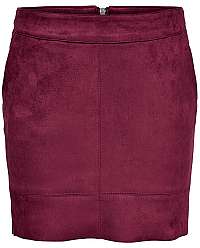 ONLY Dámska sukňa ONLJULIE FAUXSUEDE BONDED SKIRT OTW NOOS Cordovan