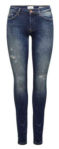 ONLY Dámske džínsy ONLCARMEN REG CZ JEANS BB REA9813 Dark Blue Denim