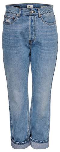 ONLY Dámske džínsy ONLHALEY HW ANKLE JEANS BJ14666 Light Blue Denim