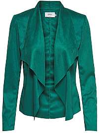 ONLY Dámske sako Fleur Drapy Faux Suede Jacket Cadmium Green