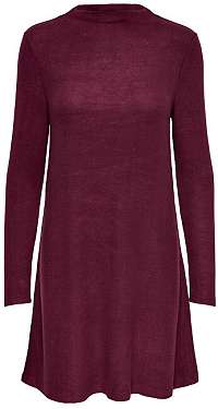 ONLY Dámske šaty ONLKLEO L / S DRESS KNT Noosa Tawny Port L