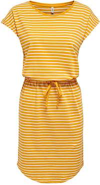 ONLY Dámske šaty ONLMAY 15153021 Mango Mojito THIN STRIPE CLOUD DANCER L