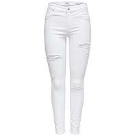 ONLY Dámske skinny džínsy ONLBLUSH 15175916 White .32 L