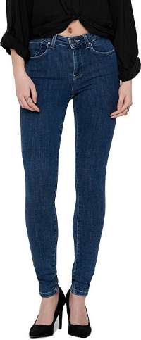 ONLY Dámske skinny džínsy ONLPOWER 15169893 Dark Blue Denim L