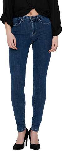 ONLY Dámske skinny džínsy ONLPOWER 15169893 Dark Blue Denim XL