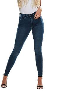 ONLY Dámske skinny džínsy ONLROYAL 15181725 Dark Blue Denim XL
