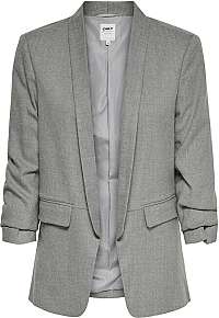 ONLY Dámsky blejzer ONLANYA-BONE 4/5 BLAZER CC TLR Light Grey Melange herringbone