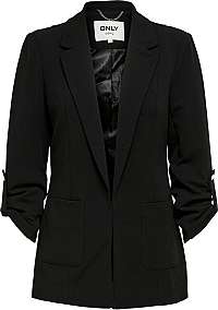 ONLY Dámsky blejzer ONLKAYLA-ROCKY 3/4 BLAZER TLR Black