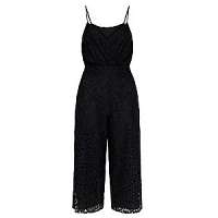 ONLY Dámsky overal Cassia Strap Cropped S/L Jumpsuit Wvm Black